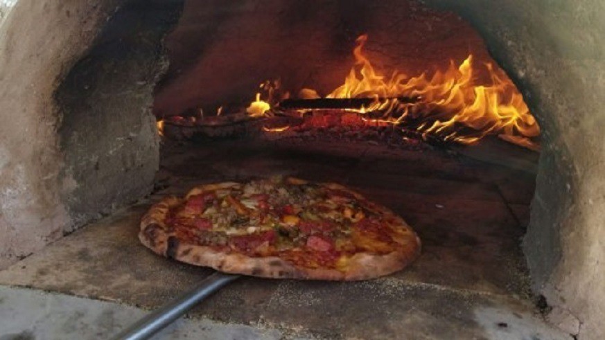 Pizza on the farm at Sprouting Acres in Cambridge, WI