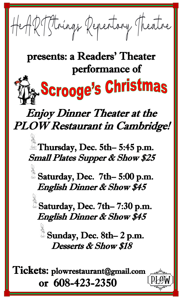 Scrooge's Christmas Reader's theater poster