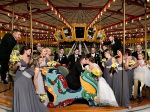 Wedding Party at CW Parker Carousel in Waterloo