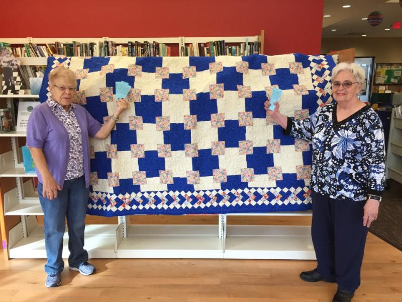 Quilt raffle at the Cambridge Arts & Craft Fair