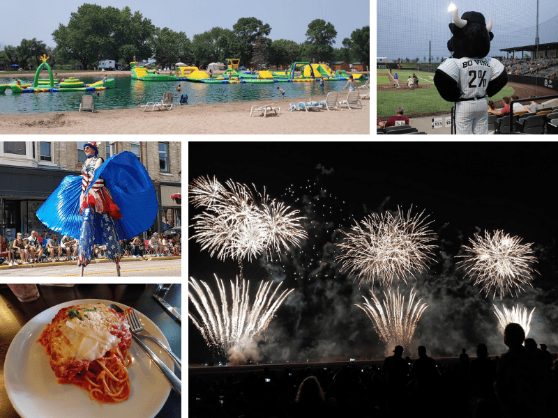 Collage of Wisconsin events in July