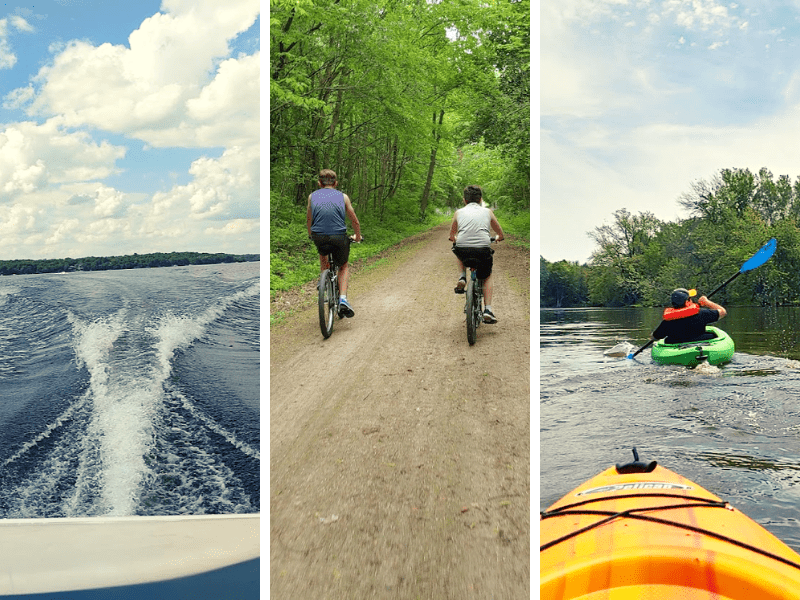 collage of outdoor recreation in Jefferson County