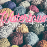 Yarn background words saying Watertown Craft Fairs