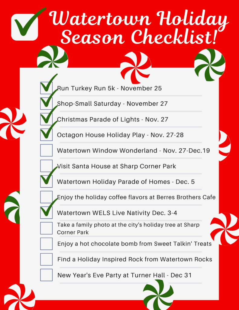 A checklist of Watertown holiday events