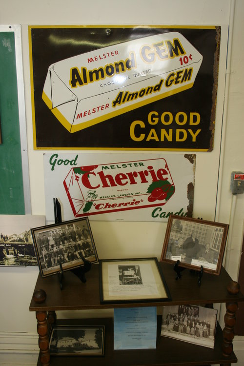 Cherry & Good Candy vintage signs at Cambridge Historic School museum