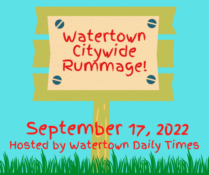 Watertown citywide rummage sale flyer