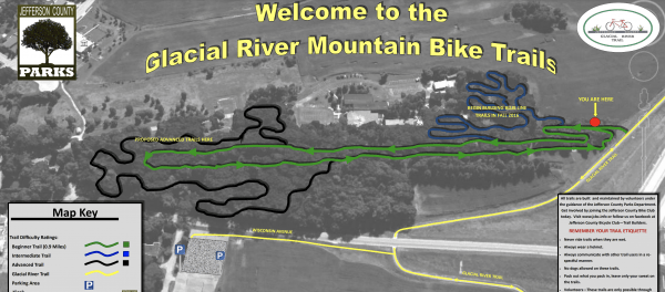 Map of Glacial River Mountain Bike Trails