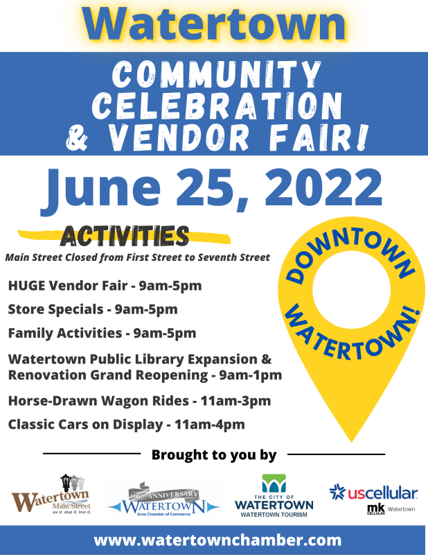 Watertown Community Celebration and Vendor Fair Flyer