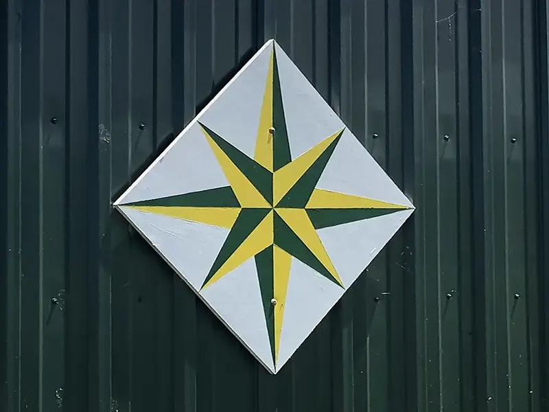 Mariner's Compass Barn Quilt
