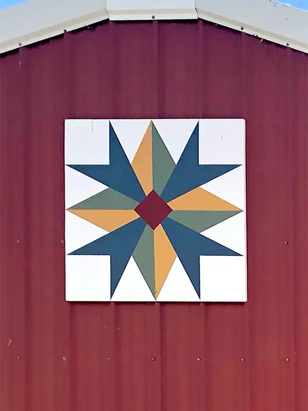 Modified Star Barn Quilt Fort Atkinson