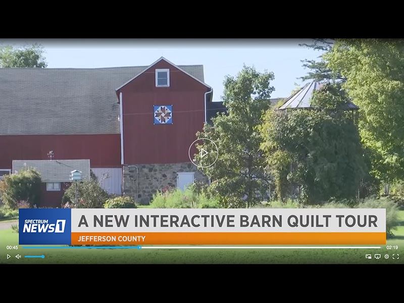 Barn Quilt Tour on Spectrum News Enjoy Jefferson County Wisconsin Tourism