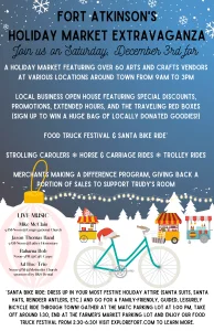 Fort Atkinson Holiday Market Extravaganza Santa Bike Ride