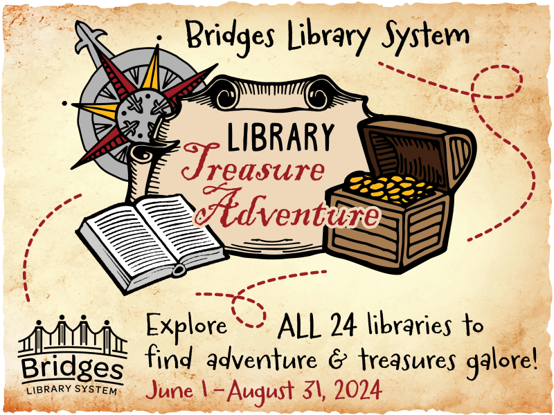 2024 Library Treasure Adventure _JeffersonTourismBlog Library Treasure Adventure